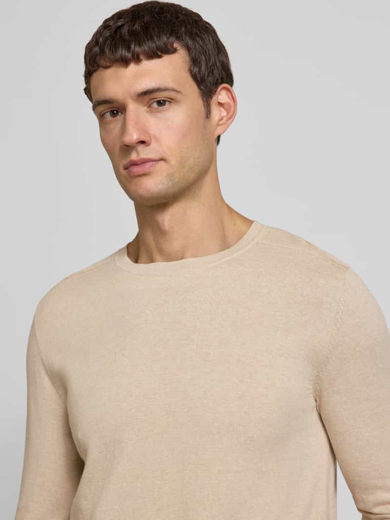 Selected Homme Regular fit gebreide pullover van puur katoen model 'BERG'