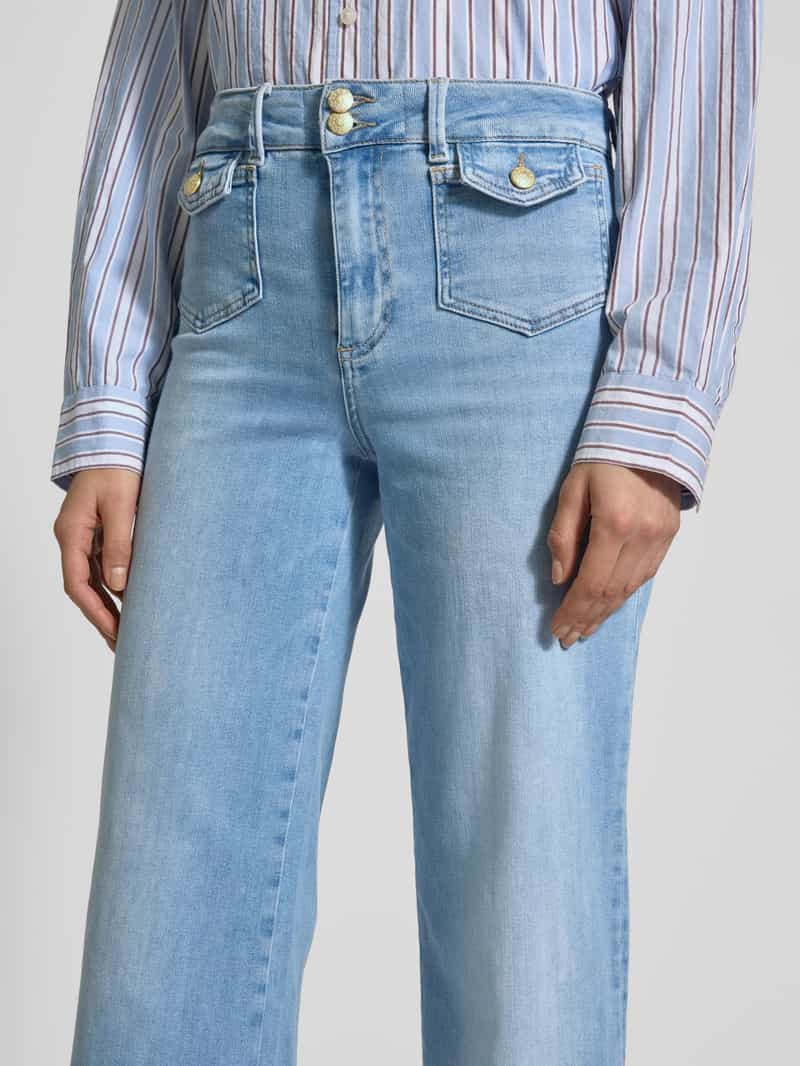 MOS MOSH Flared jeans met klepzakken model 'COLETTE'