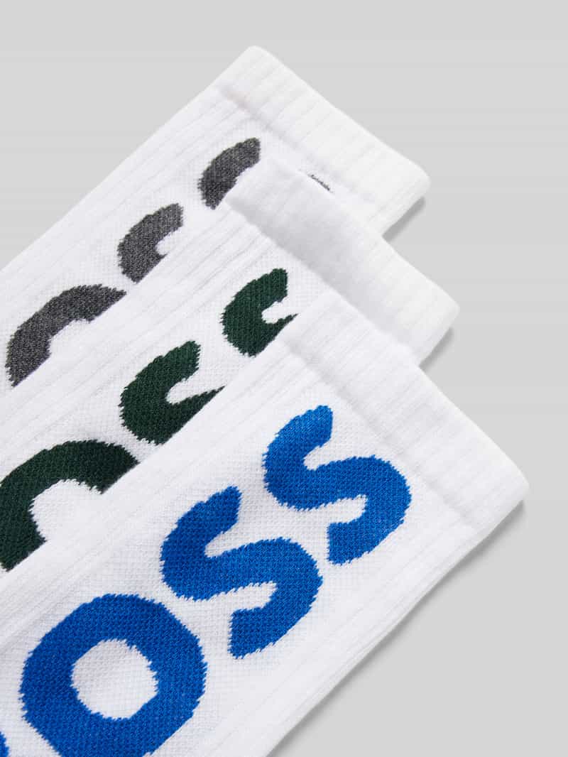 Boss Sokken met labeldetail in een set van 3 paar