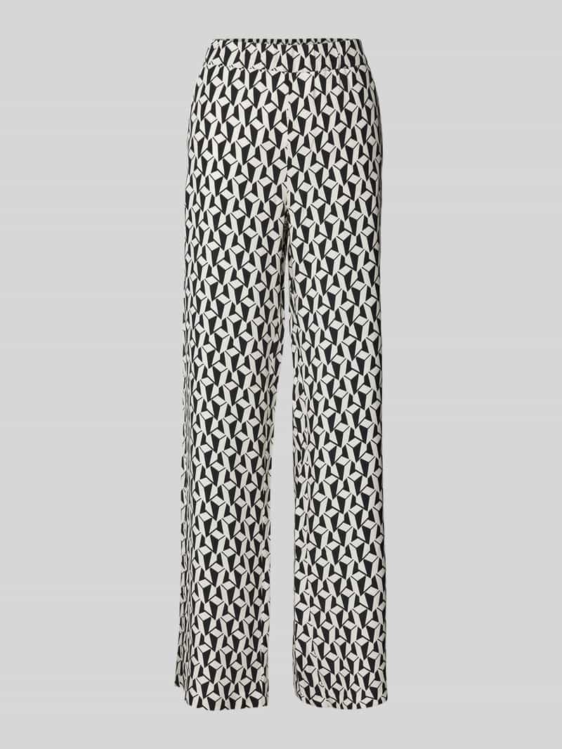 MAC Flared cut stoffen broek met elastische band, model 'CHIARA'