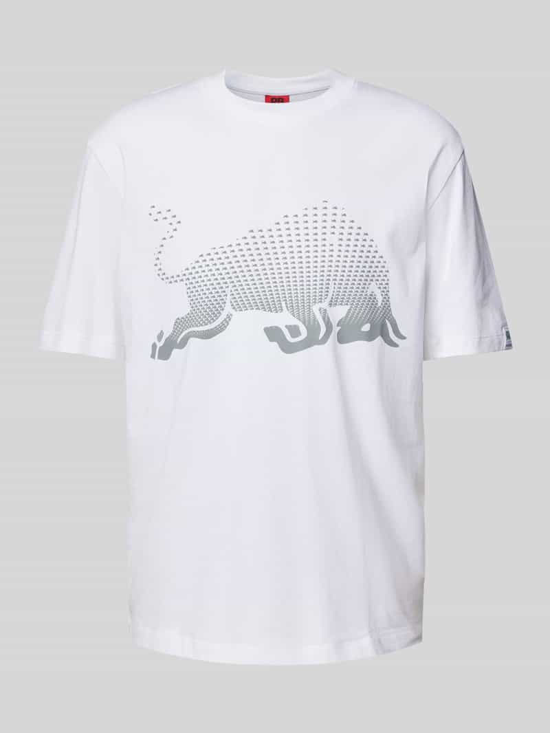 HUGO T-shirt met labelprint model 'Drcard'