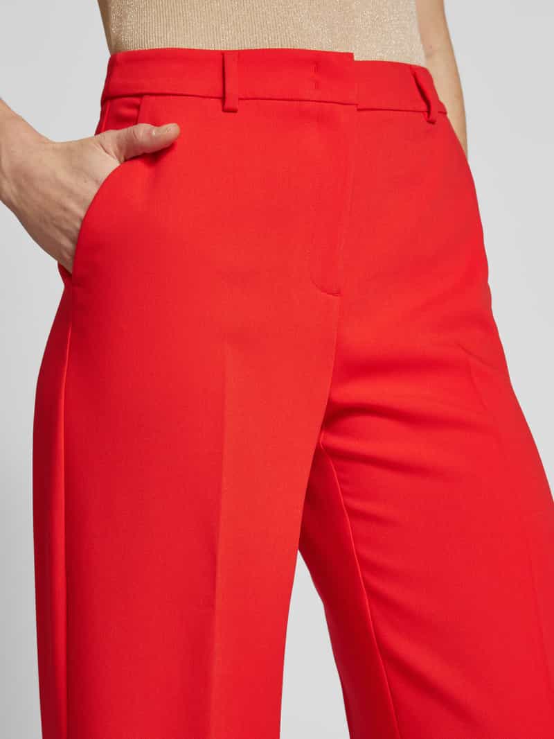 comma Straight leg stoffen broek met persplooien