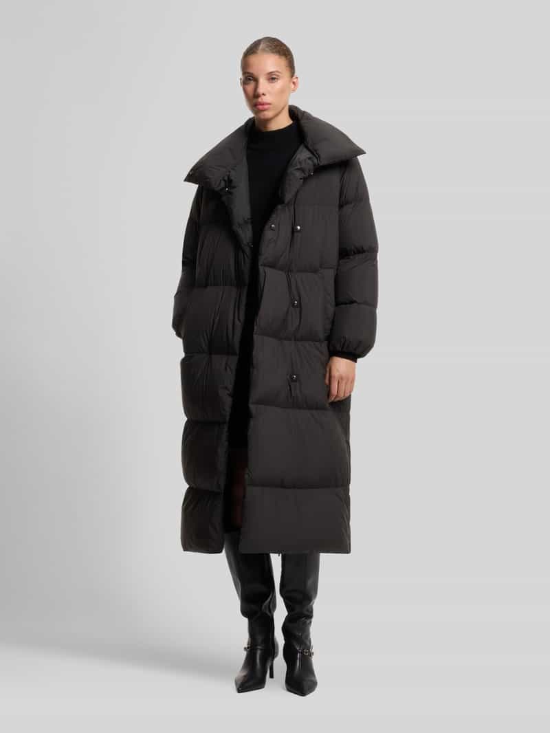 HUGO Regular fit lange donsjas met hoge opstaande kraag model 'Franca-1'