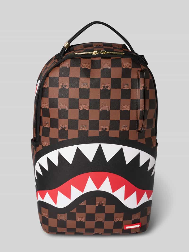Sprayground Rugzak met labelbadge model 'Peeking Character'