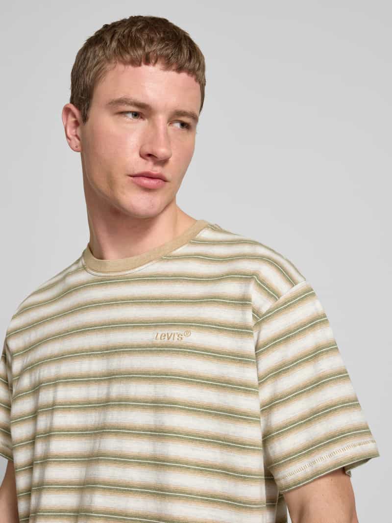 Levi's T-shirt met labelstitching