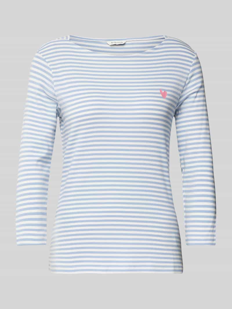 Tom Tailor Shaped fit 3 4-shirt met katoen