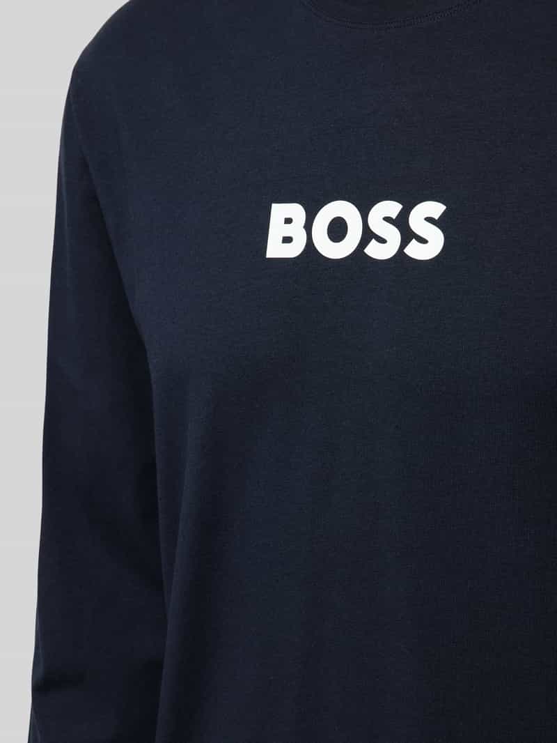 Boss Pyjama met labelprint model 'Easy Long'