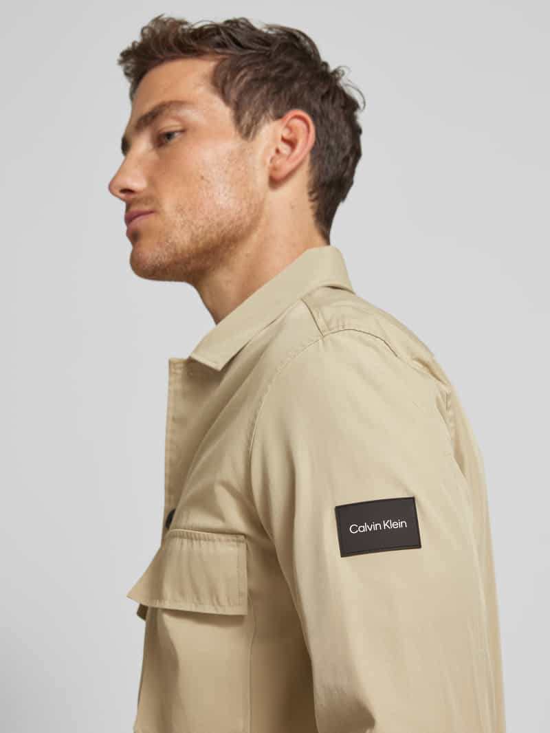CK Calvin Klein Overhemdjack met labelbadge
