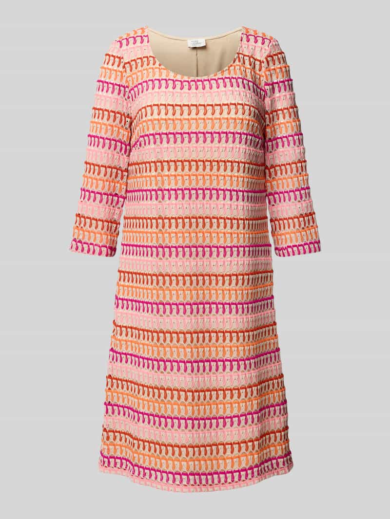 ROBE LÉGÈRE Knielange gebreide jurk met ronde hals