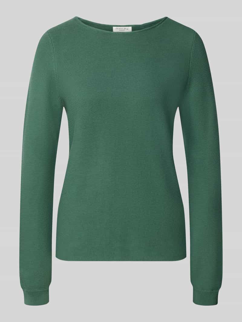 Christian Berg Woman Pullover van pure katoen in tricotlook