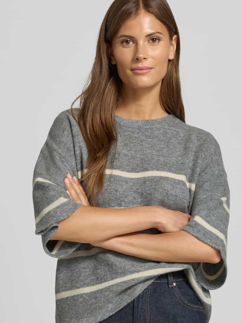 Ichi Gebreide pullover met 1 2-mouwen model 'DASILA'