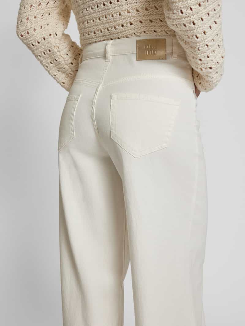 Oui Wide leg jeans met steekzakken
