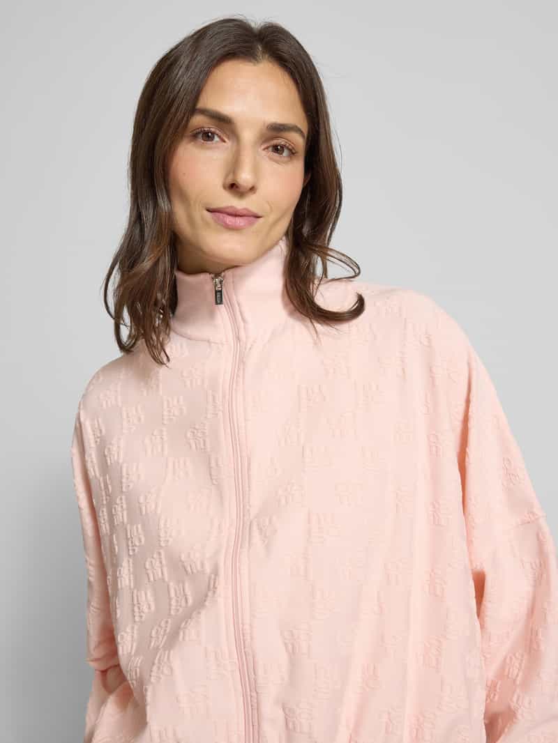 HUGO Oversized sweatjack van katoenmix model 'TERRYMONOGRAM_JACKET'