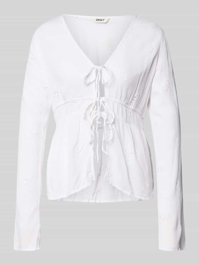 regular fit blouse met lange mouwen van pure viscose model 'SAFI CHIARA'