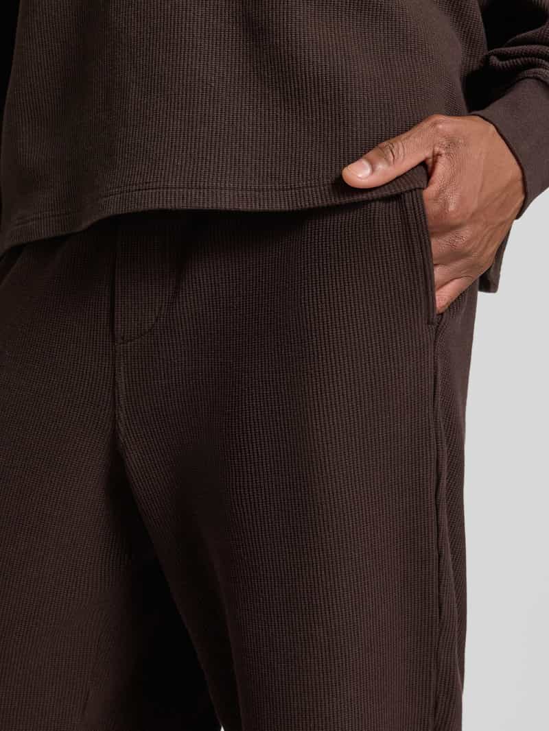 American vintage Sweatbroek met structuurmotief model 'TOFFY'