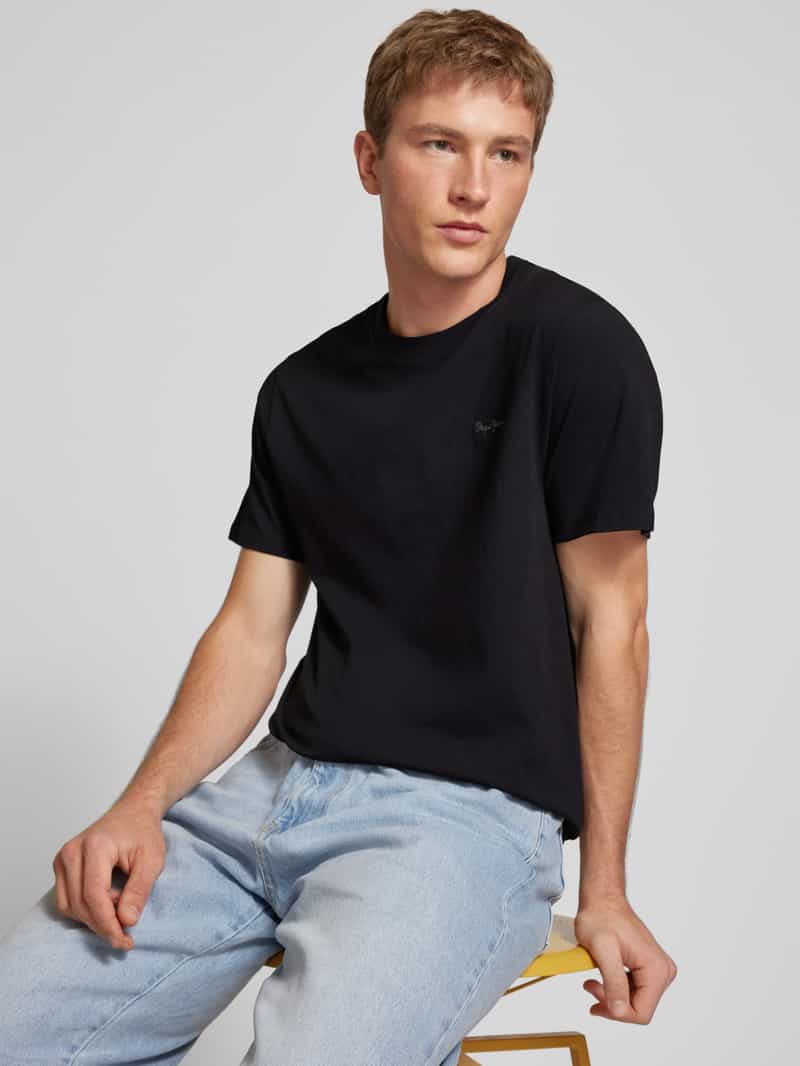 Pepe Jeans T-shirt met labelstitching model 'Connor'