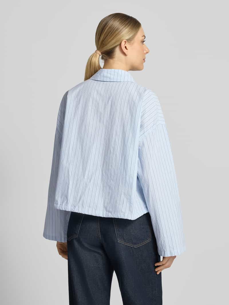 drykorn boxy fit blouse met verdekte knoopsluiting model 'FIONEL'