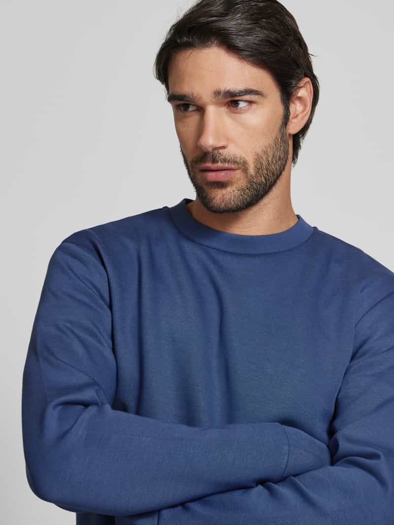 Selected Homme Sweatshirt met ribboorden model 'EMANUEL'