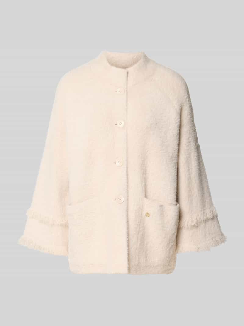 S.Oliver BLACK LABEL Gebreid jack met bouclé-structuur