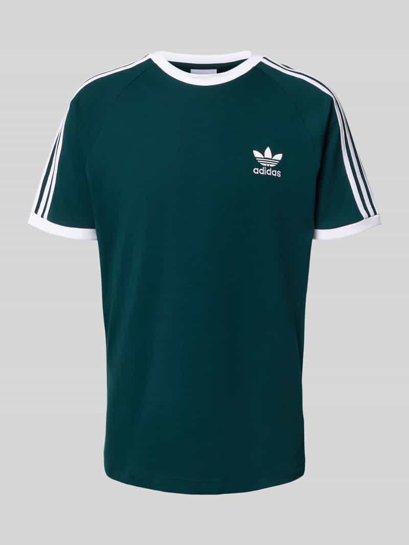 adidas Originals T-shirt met labelstitching en ronde hals
