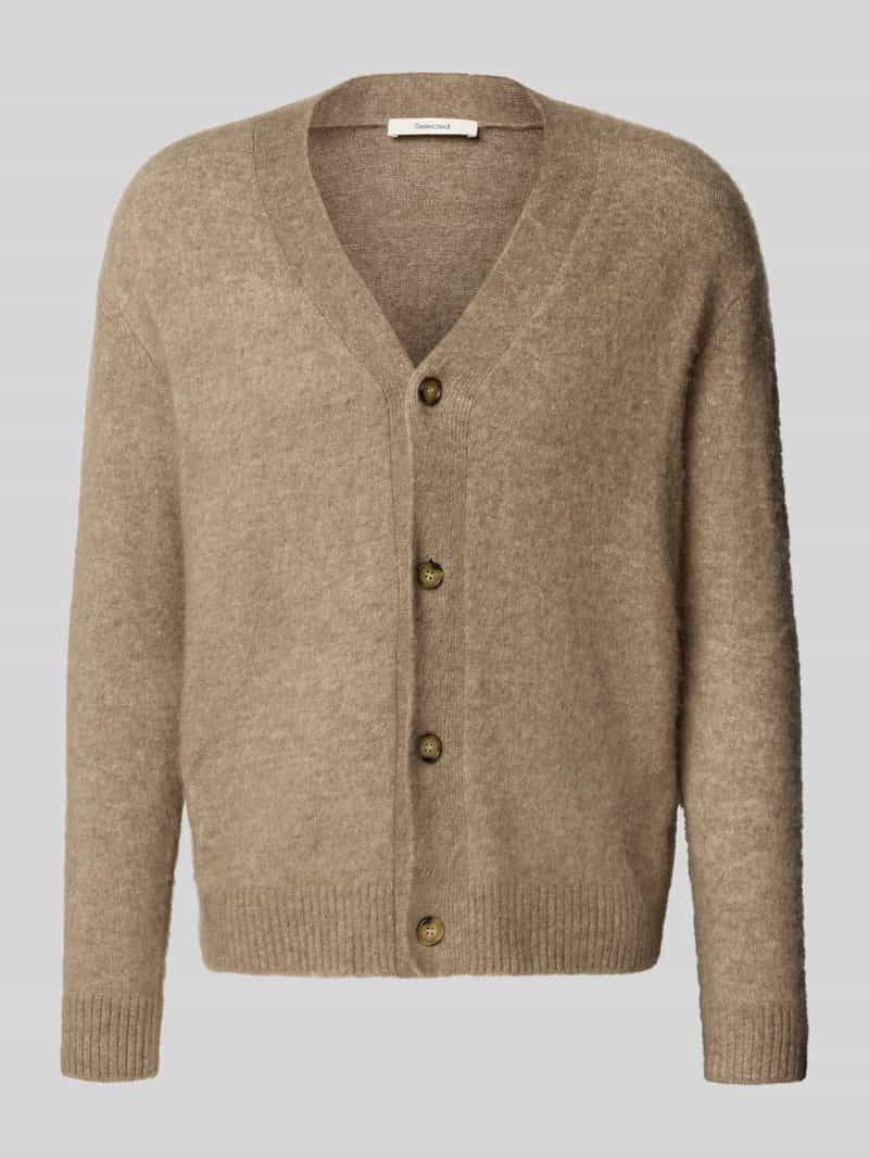 Selected Homme Relaxed fit gebreid jack met alpacawol model 'RAI'