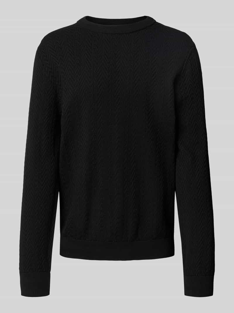 HUGO Regular fit gebreide pullover van puur katoen model 'SIMO'