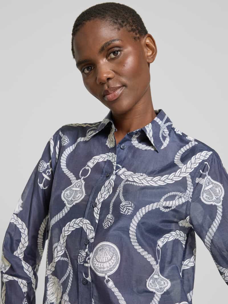 Gant Regular fit blouse met doorknoopsluiting