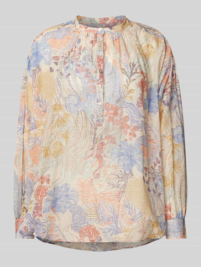 0039 italy Blouseshirt met ronde hals model 'ANNIKA'