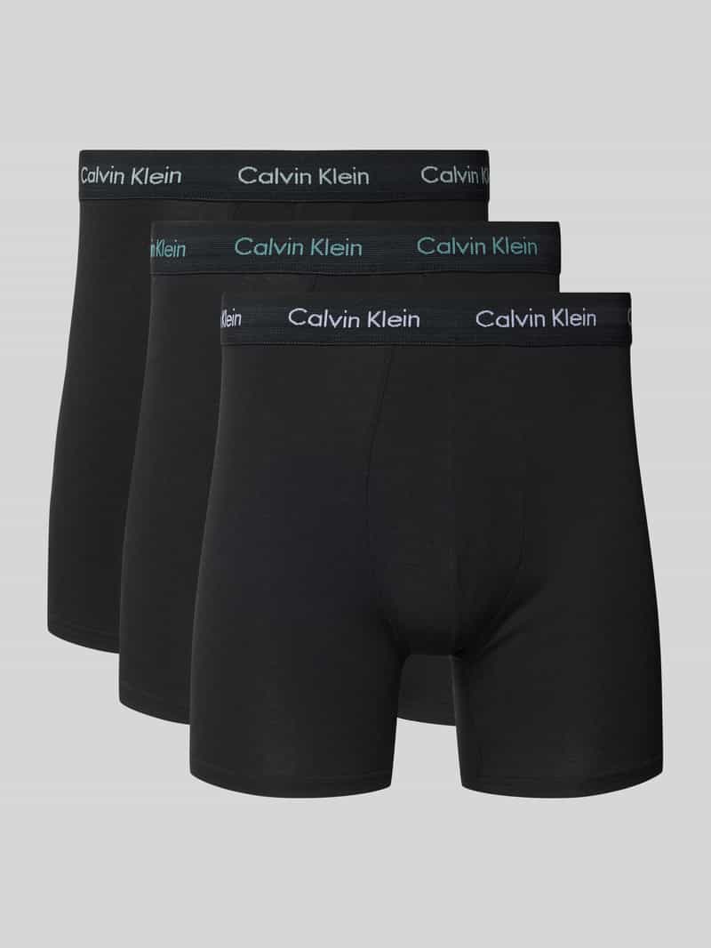 Calvin Klein Underwear Boxershort met band met label in een set van 3 stuks