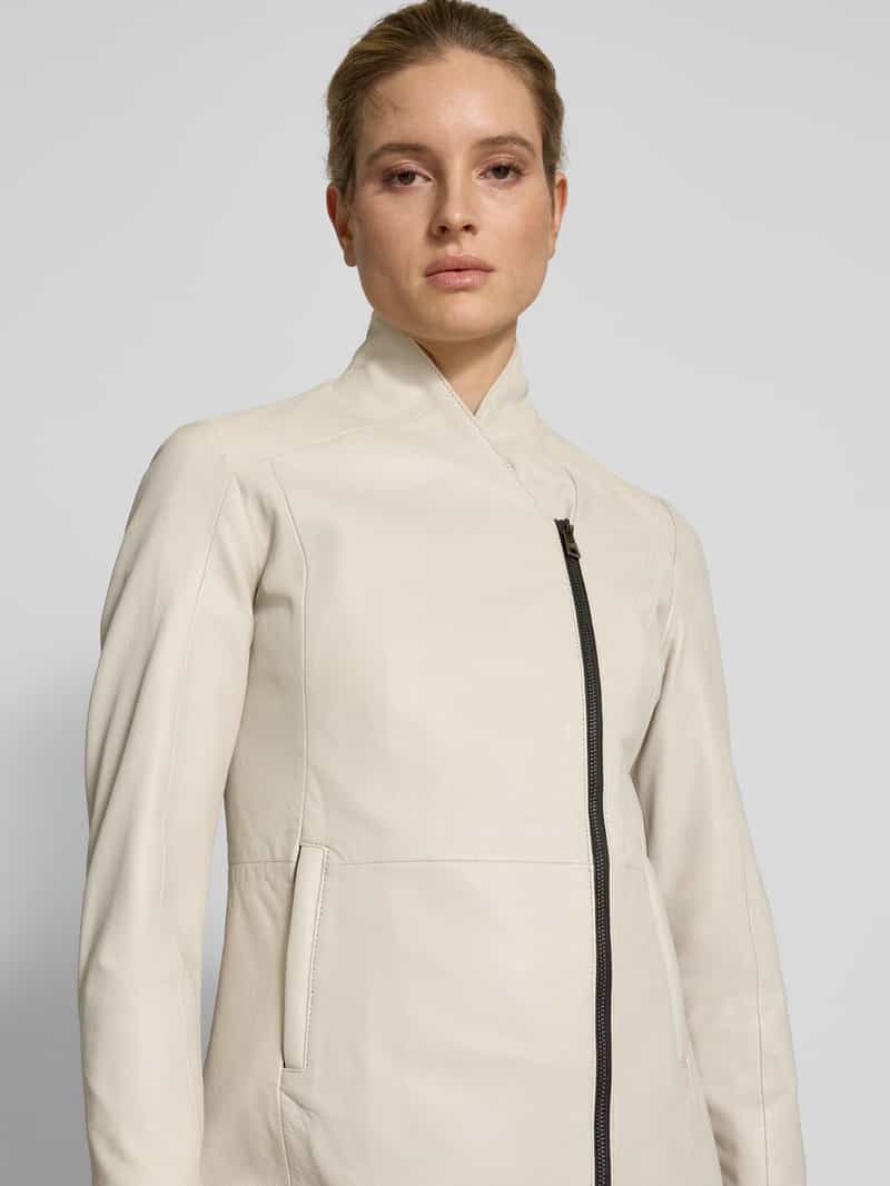 MAURITIUS Lange jas met asymmetrische tweewegsritssluiting model 'Cita'