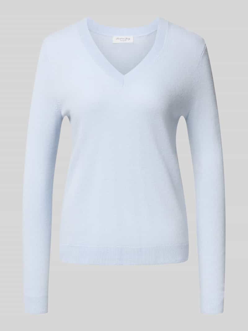 Christian Berg Woman Gebreide pullover met V-hals