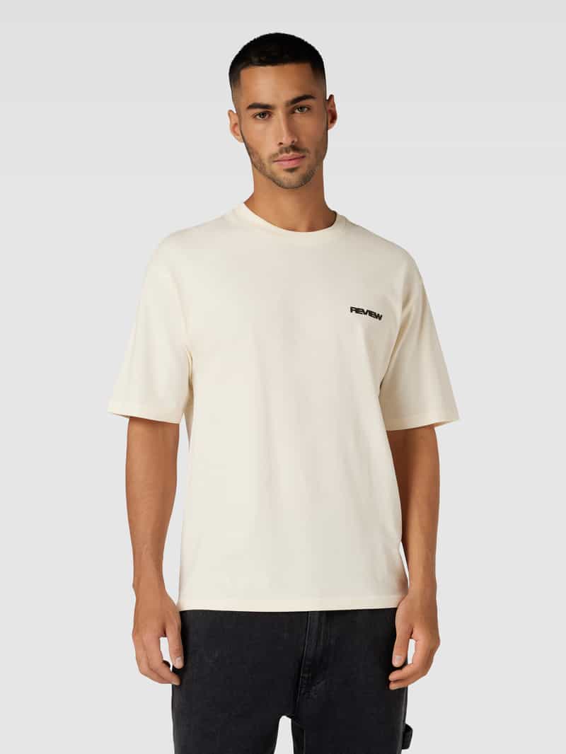 T-shirt met extra brede schouders REVIEW