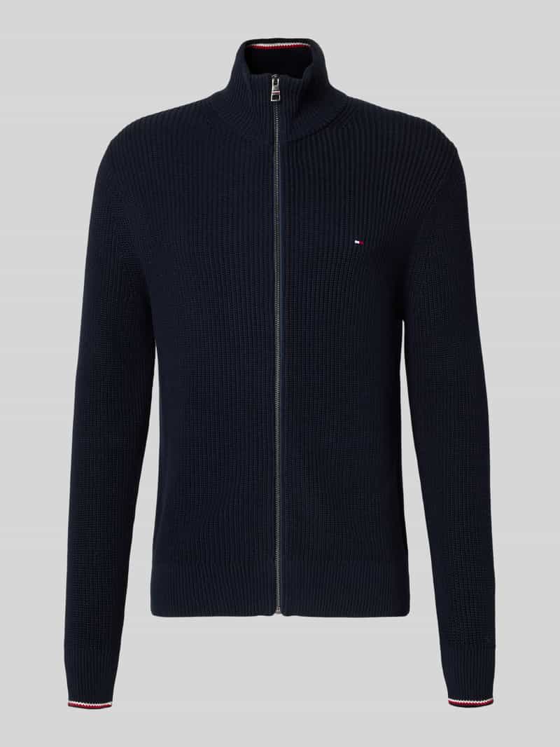 Tommy Hilfiger Regular fit gebreid jack van puur katoen