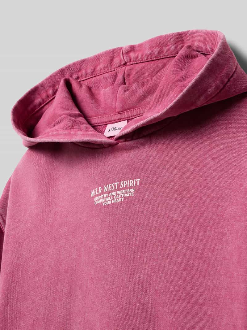 s.Oliver RED LABEL Oversized hoodie van katoenmix