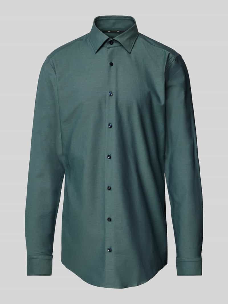 Boss Slim fit zakelijk overhemd met extra lange mouwen model 'Hank'