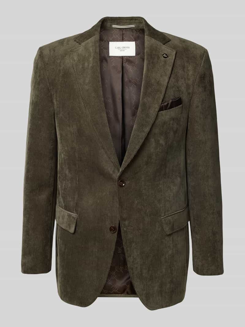 carl gross 2-knoops colbert met reverskraag model 'Theo'