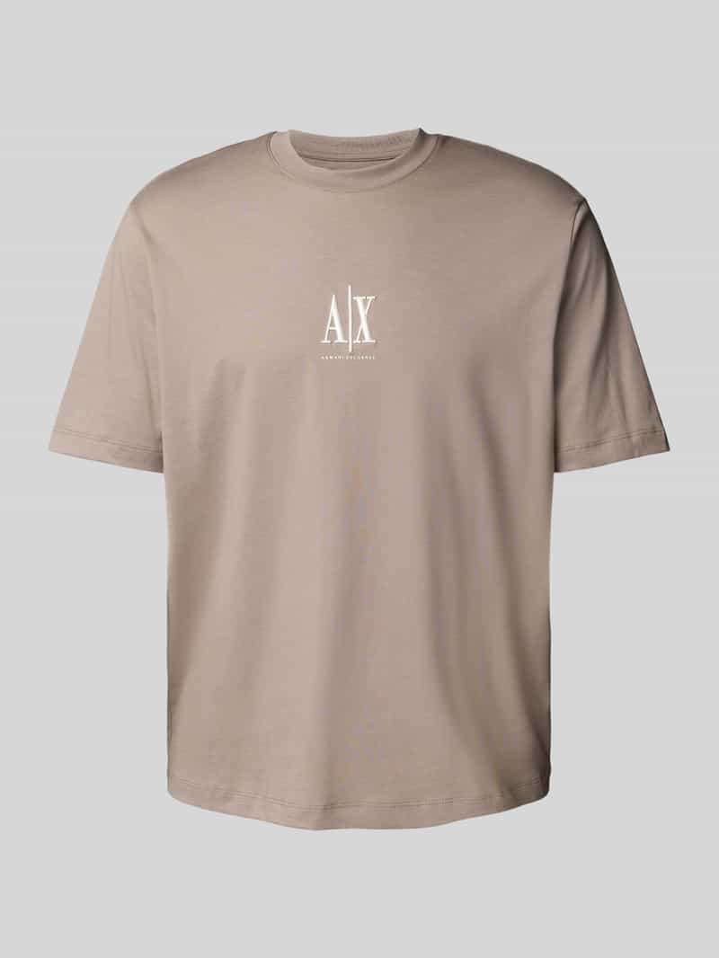 Armani Exchange T-shirt met labelprint