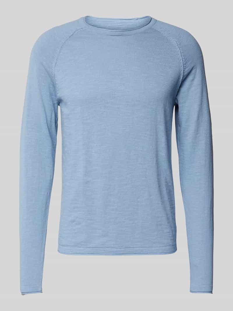 Jack & jones Shirt met lange mouwen en geribde ronde hals, model 'BREEZE'