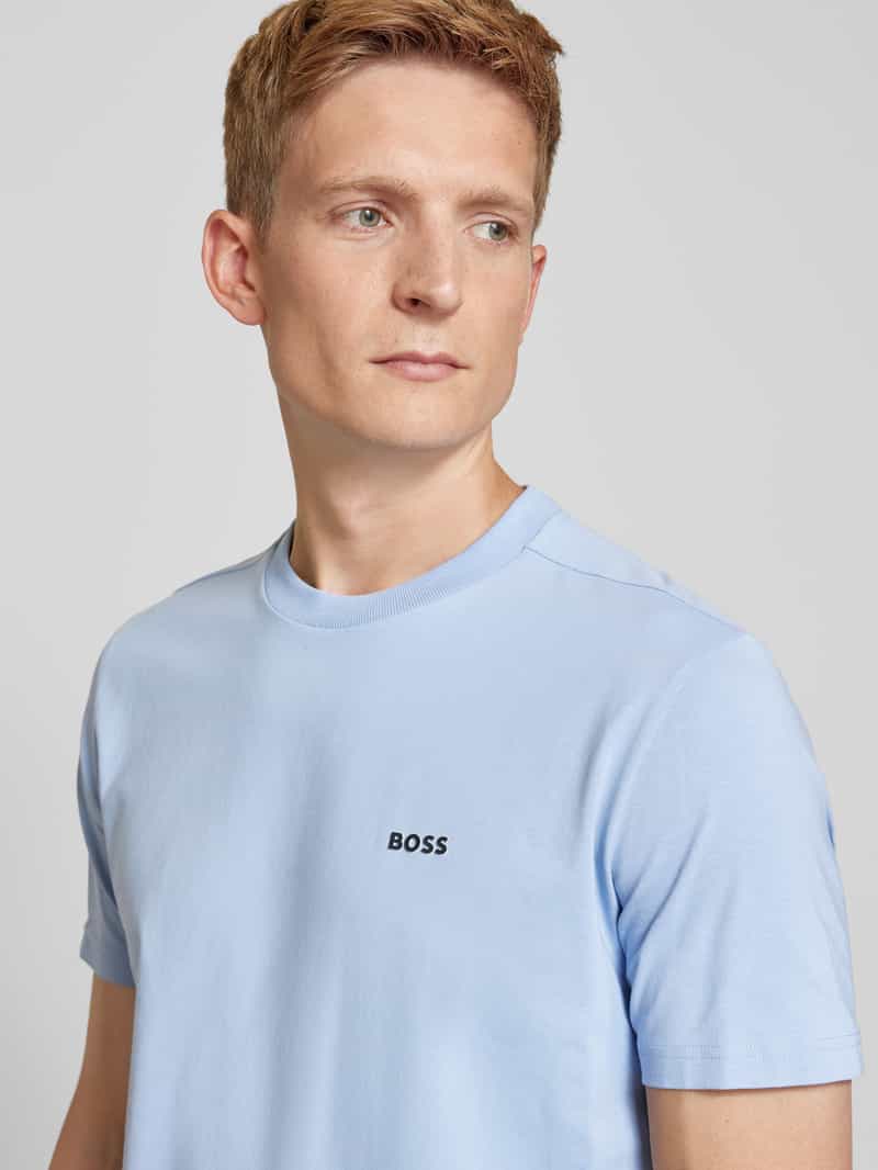 BOSS Green T-shirt met labelapplicatie model 'Tee'