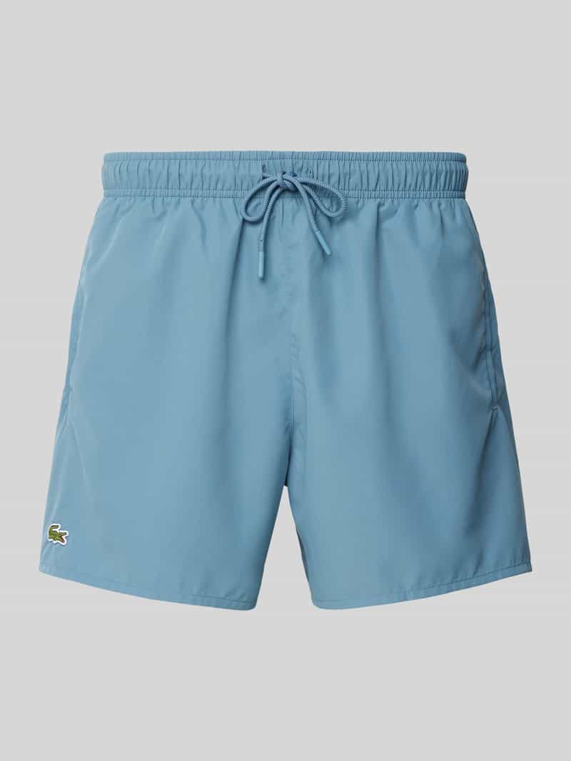 Lacoste Regular fit zwembroek met logobadge