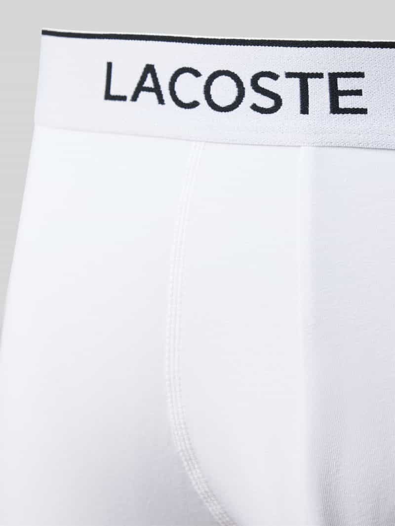 Lacoste Boxershort met elastische band met label in een set van 3 stuks