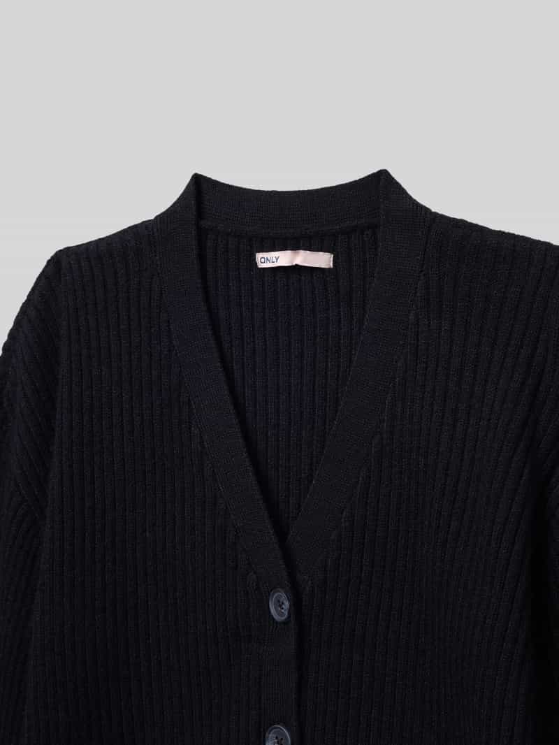 Only Regular fit gebreid jack van viscosemix model 'MANDY'