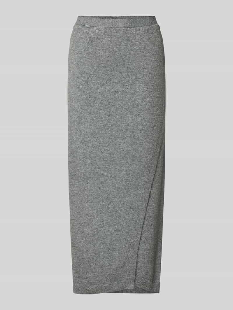 Oui Midirok van wolmix in gebreide look