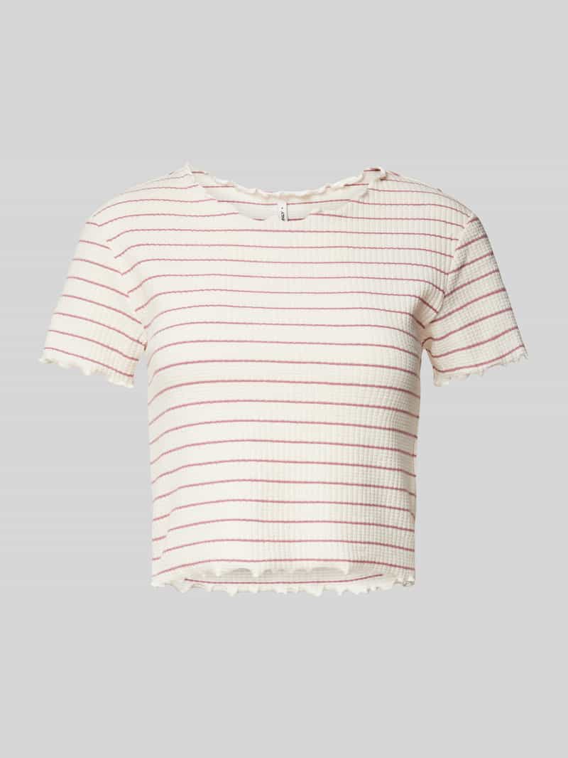 Only Regular fit korte top in katoenmix model 'ANITS'