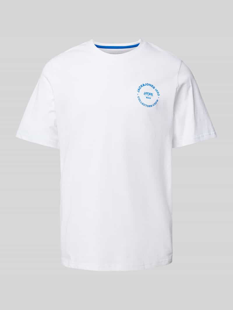 jack & jones T-shirt met labelprint model 'SIMON'