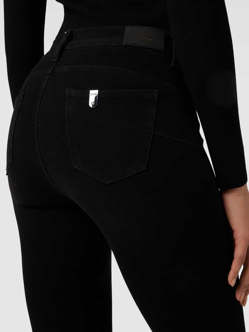 Liu Jo White Regular fit jeans met labelapplicatie model 'B.UP PRINCESS'
