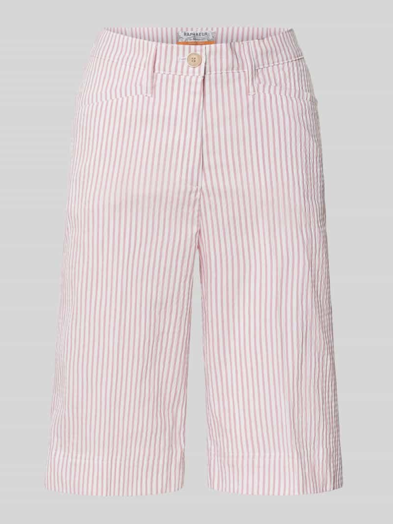 Raphaela By Brax Super slim fit bermuda met steekzakken model 'Lorella'