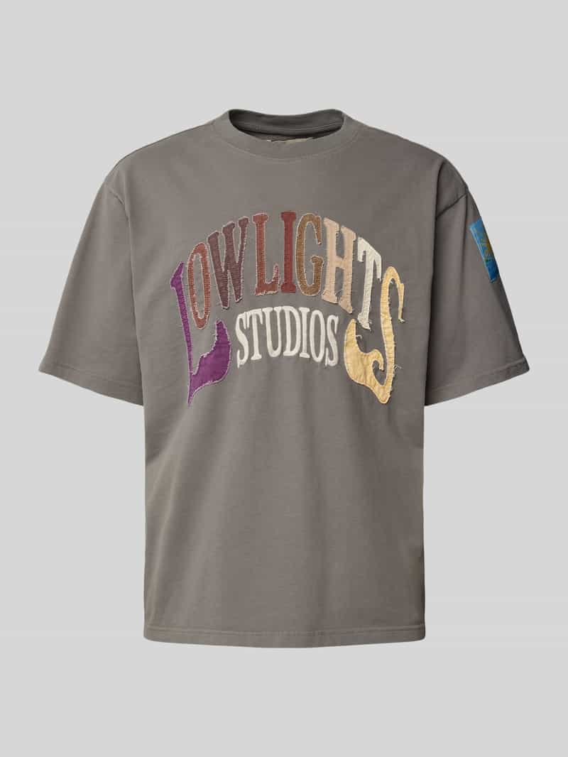 Low Lights Studios T-shirt met labelpatch model 'SPARKLE'