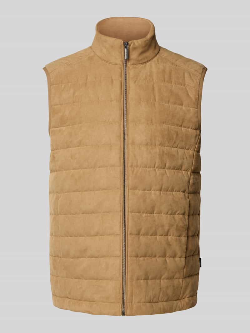 Bugatti Regular fit bodywarmer met opstaande kraag