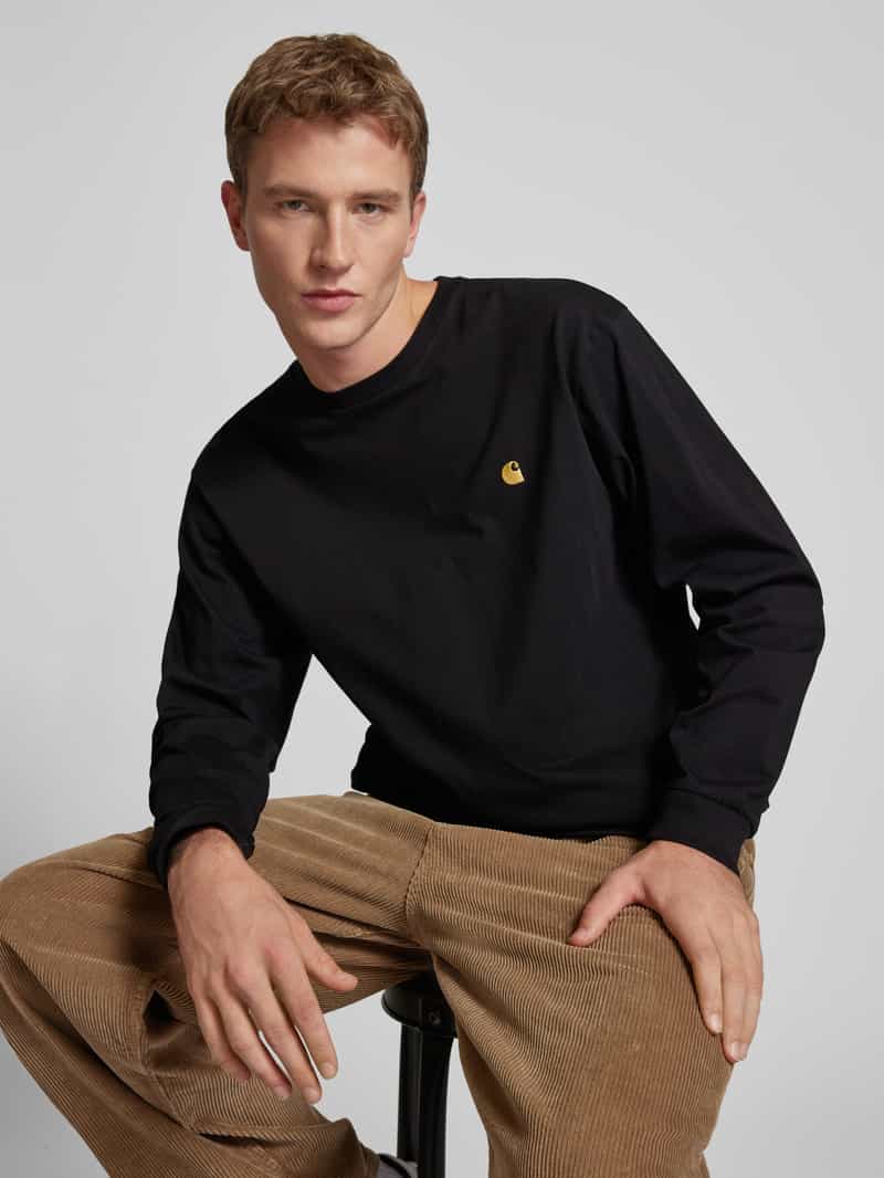 Carhartt Work In Progress Shirt met lange mouwen en labelstitching